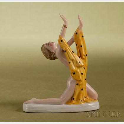German Porcelain Figure of a Dancer