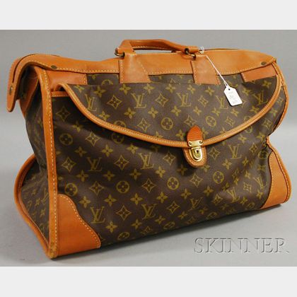 Sold at auction Vintage Louis Vuitton Monogrammed Leather Satchel