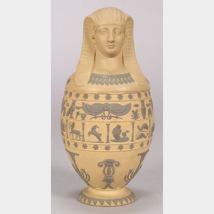 Sold at auction Wedgwood Caneware Canopic Jar and Cover Auction Number ...