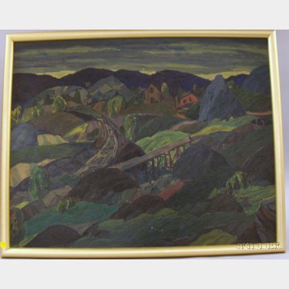 Two Landscapes by Leighton R. Cram (American, 1895-1981)