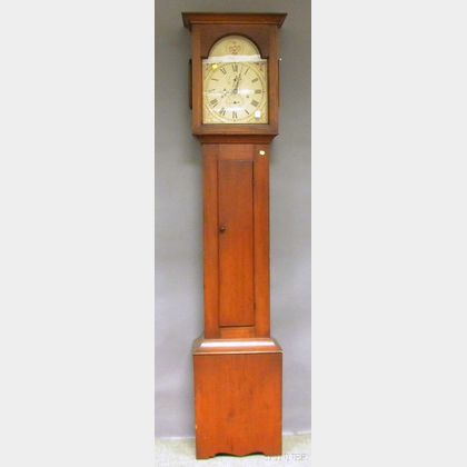 Silas Hoadley Pine Tall Clock
