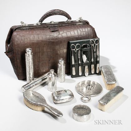 Tiffany & Co. Sterling Silver Traveling Vanity Set
