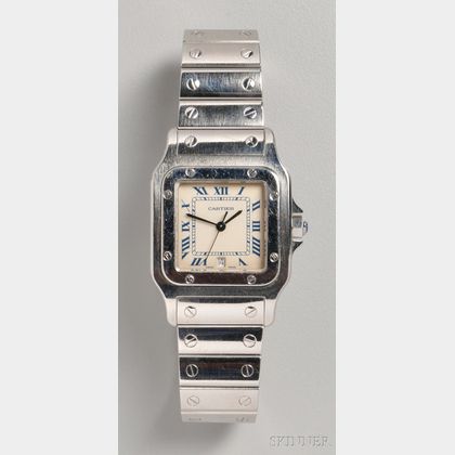 Cartier Santos "Galbée" Stainless Steel Wristwatch