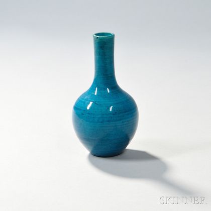 Miniature Turquoise-glazed Vase