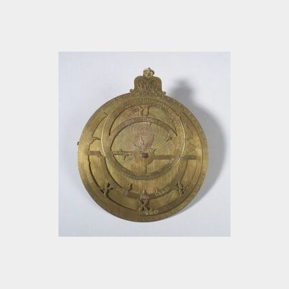 Brass Single-Plate Indian Astrolabe