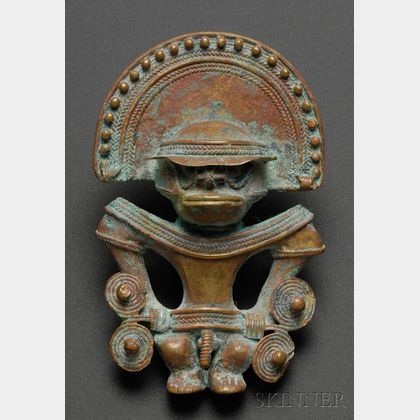 Pre-Columbian Tumbaga Figural Pendant