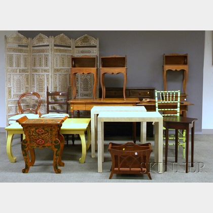 Group of Decorated and Miscellaneous Furniture