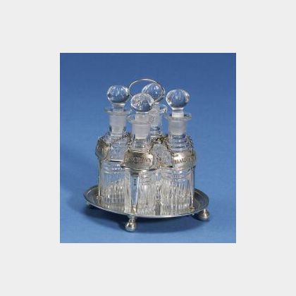 George III Diminutive Four-Bottle Cruet Set