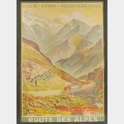 Two Oak-framed French Travel Posters