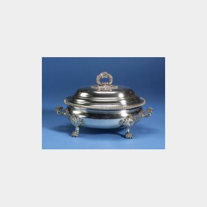 English Sheffield Plate Covered Tureen