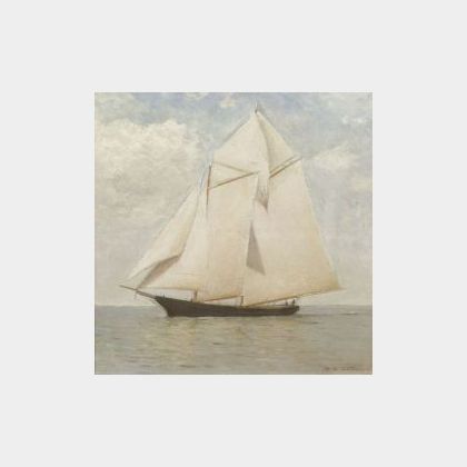 Charles D. Cahoon (American, 1861-1951) At Full Sail