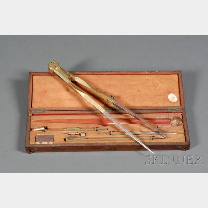 Boxed Set of Drafting Instruments