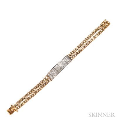 18kt Gold and Diamond Bracelet