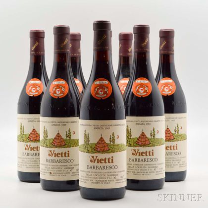 Vietti Barbaresco 1985, 9 bottles 