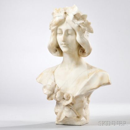 Large Bust of a Regency Lady, 1930 for sale at Pamono