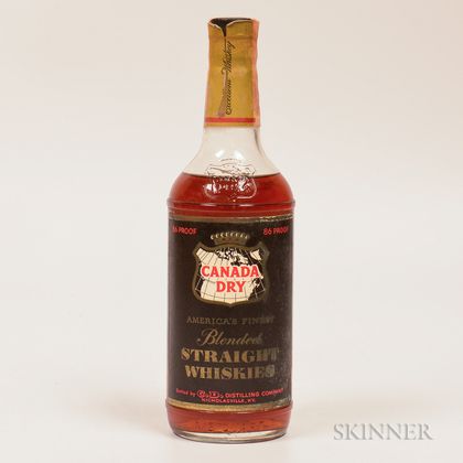Canada Dry Blended Straight Whiskies 6 Years Old, 1 bottle 