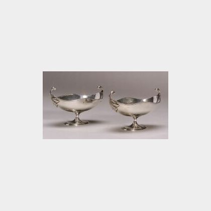Pair of Sterling Sauce Boats