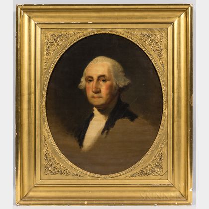 Jane Stuart (Rhode Island/Massachusetts, 1812-1888) Portrait of George Washington After Gilbert Stuart