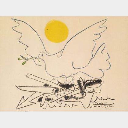 Pablo Picasso (Spanish, 1881-1973) Dove of Peace