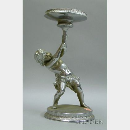 Pairpoint Silver Plated Cherub Figural Presentation Trophy Base