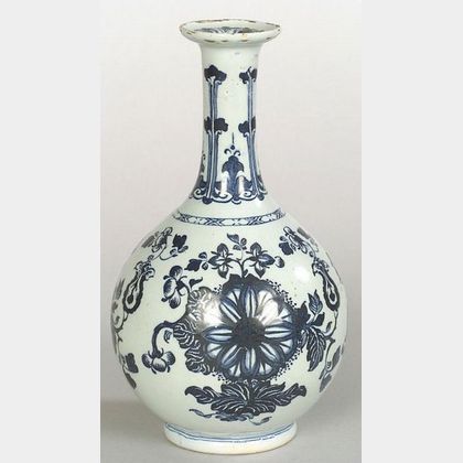 London Delftware Blue and White Bottle