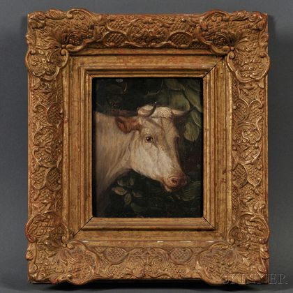 Attributed to Thomas Sidney Cooper (British, 1803-1902) The White Cow