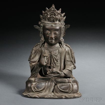 Ming-style Bronze Figure of Guanyin