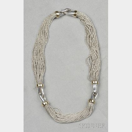 Sterling and 18kt Gold Necklace, Tiffany & Co.