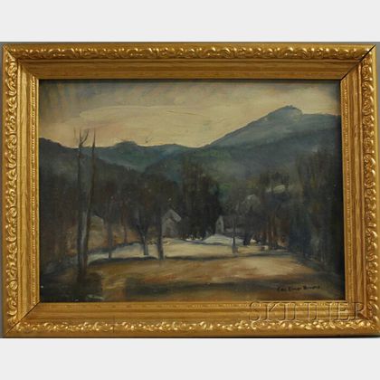 George Elmer Browne (American, 1871-1946) Winter Landscape
