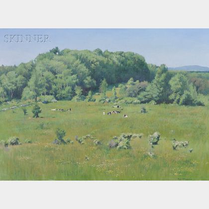 Robert E. Moore (American, 1956-2003) Summer Meadow / A Litchfield, Connecticut, View