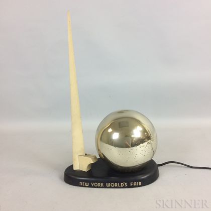 New York World's Fair Lamp with Trylon and Perisphere