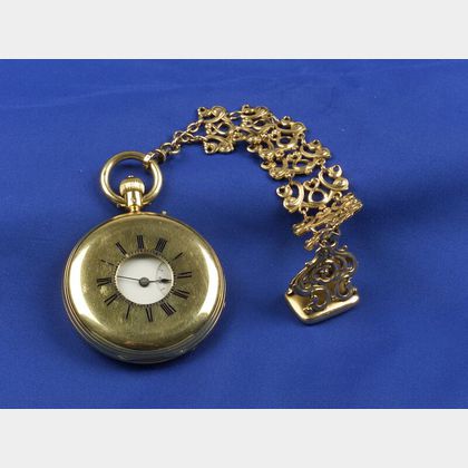 Antique 18kt Gold Demi-Hunting Case Pocket Watch