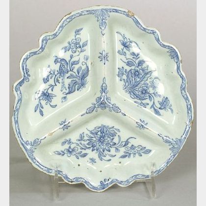 Delftware Blue and White Sweetmeat Dish