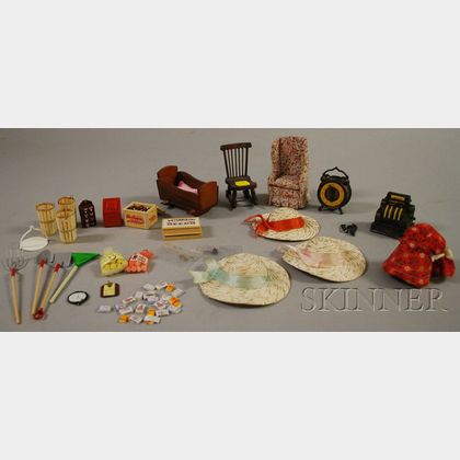 Small Group of Doll Furniture and Accessories