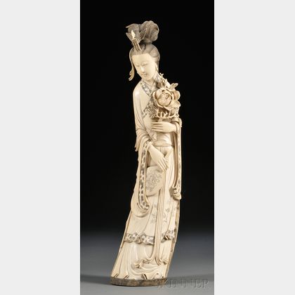 Large Ivory Carving