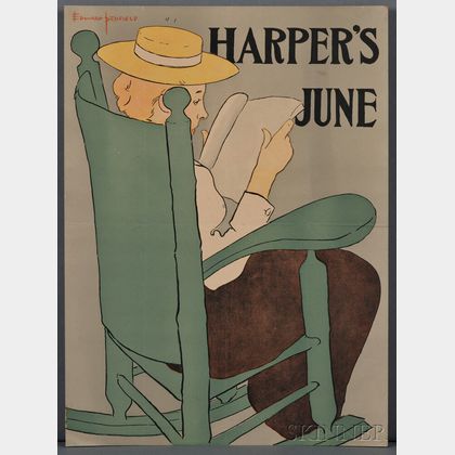 Penfield, Edward (1866-1925) Two Harper's Magazine Posters. June 1896 [and] March 1899.