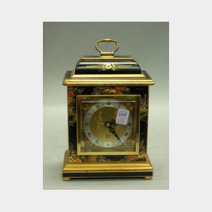 Elliot Chinoiserie Decorated Bracket Clock. 