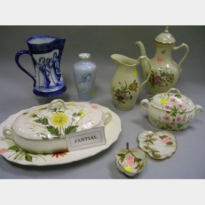 Eleven Assorted Decorated Ceramic Table Items