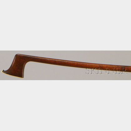 French Nickel Mounted Violin Bow
