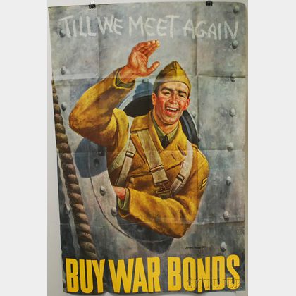 WWII Joseph Hirsch Till We Meet Again and J.W. Wilkinson You buy 'em, we'll fly 'em Posters