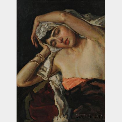Nikol Schattenstein (Russian/American, 1877-1954) The Sleeping Model