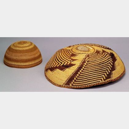 Two Northern California Twined Baskets