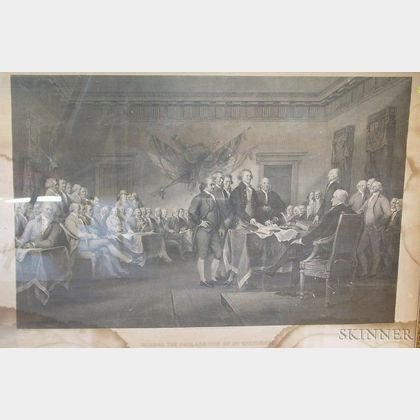 Framed Print of the Signing of the Declaration of Independence
