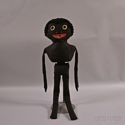 English Black Golliwog Cloth Doll