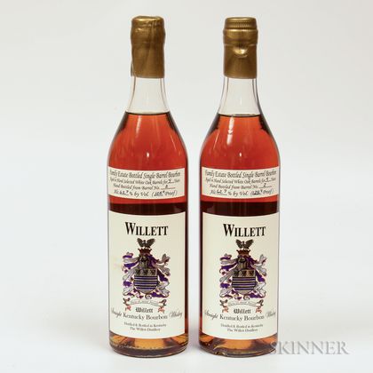 Willett Family Estate Bourbon 4 Years Old 2003, 2 750ml bottles 