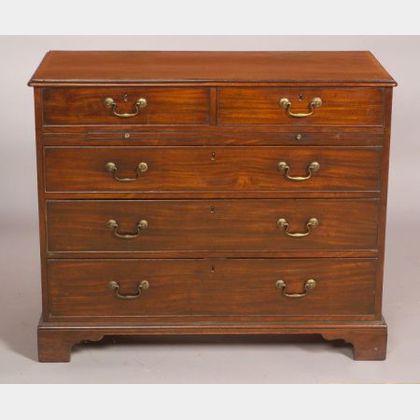 George III Crossbanded Mahogany Chest of Drawers