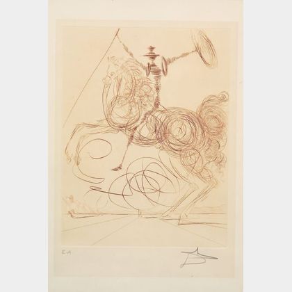 Salvador Dalí (Spanish, 1904-1989) Don Quichotte