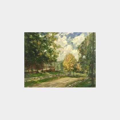 George Elmer Browne (American 1871-1946) Connecticut Landscape
