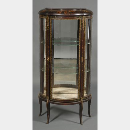 Louis XV Style Painted and Brass-mounted Vitrine