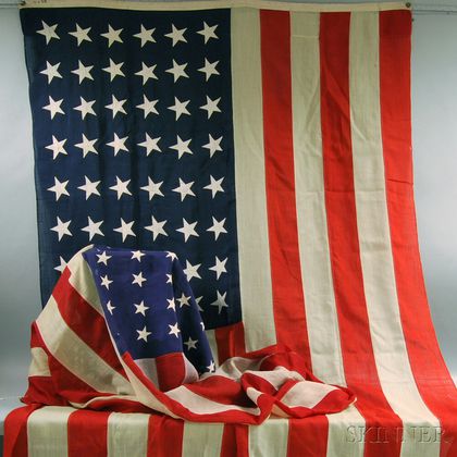 Sold at auction Two Forty-eight-star American Flags Auction Number ...